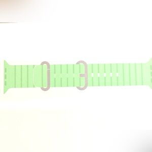Apple Watch 49mm Natural Titanium Neon Green Ocean Band f/Ultra 2, Sealed, NEW